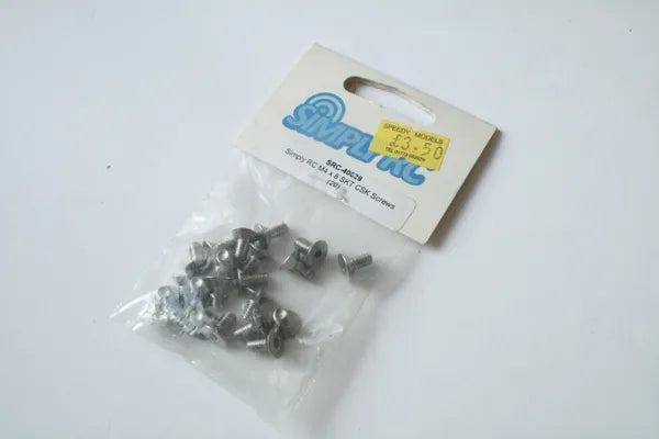 Simply RC M4 x 8mm SKT CSK Countersunk Screws (20pcs) - SRC-40029